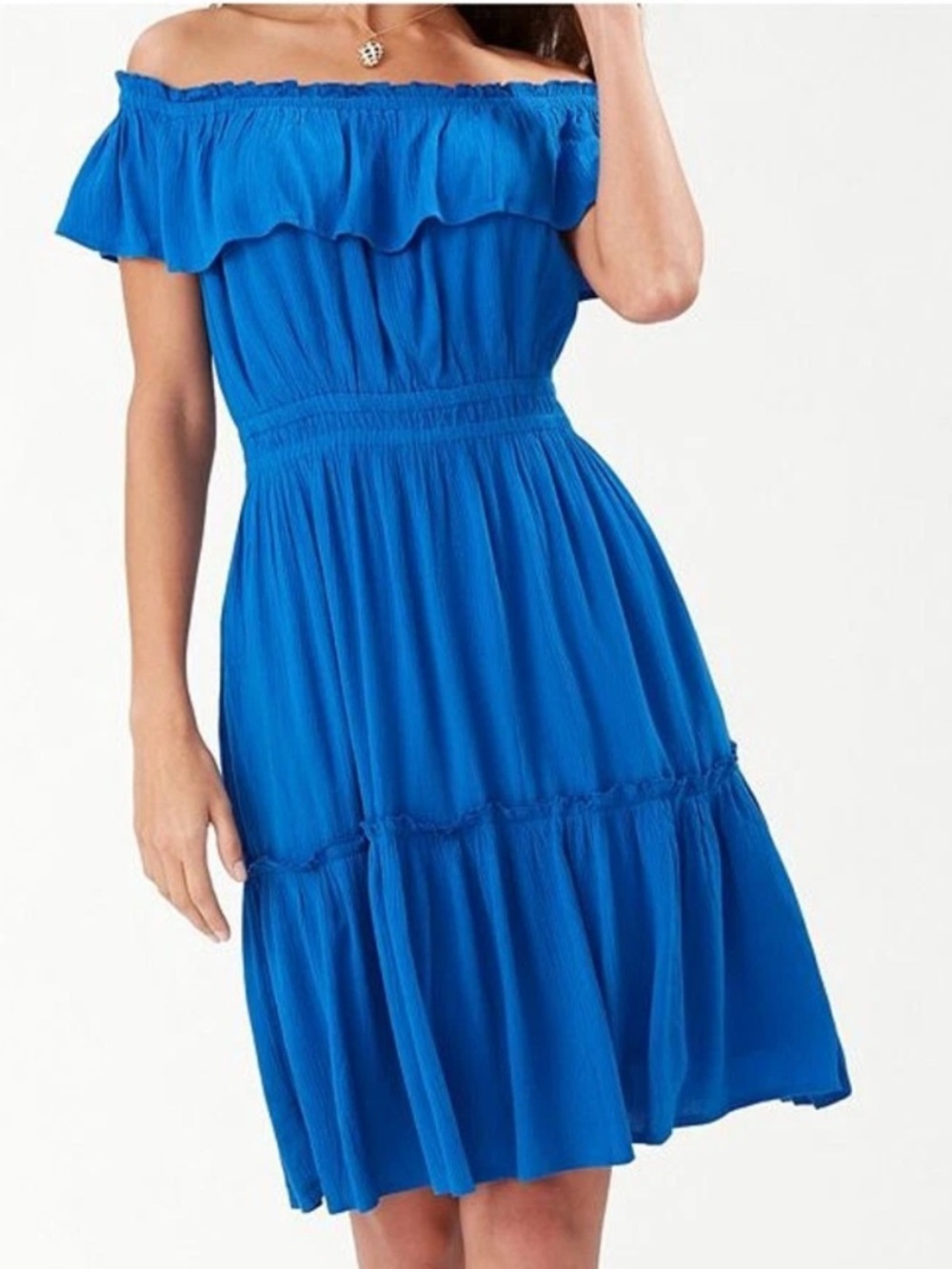 Tommy Bahama Off-Shoulder Blue Women’s Summer Dress size M